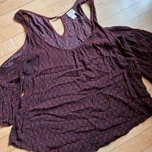 Cold Shoulder Bohemian Top
